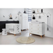 Love N Care Fjord Wallshelf in a child's room with full white set