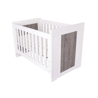 Love N Care Lucca Cot White & Ash Close Up Look