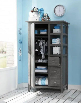 Love N Care Lyon Wardrobe Dark Grey Display