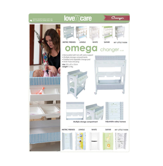 Love N Care Omega Change Table Little Farm theme Details