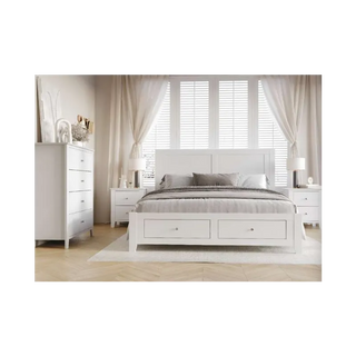 Lunar Queen Bed with Two Drawers Bedroom Set