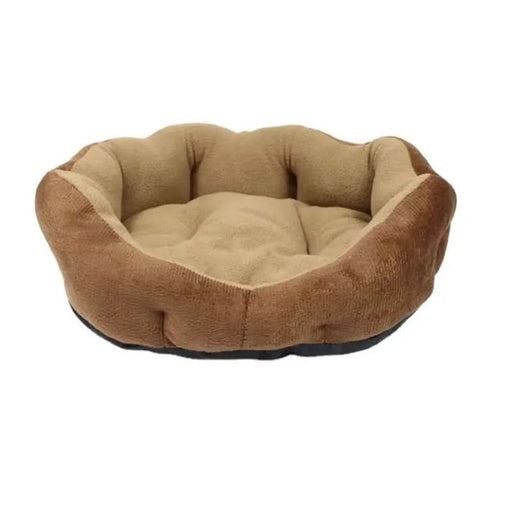 Luxurious and Soft Reversible Brown Puppy Bed