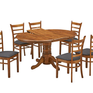 Mackay Regal Round Extendable Dining Table And Chairs in Walnut