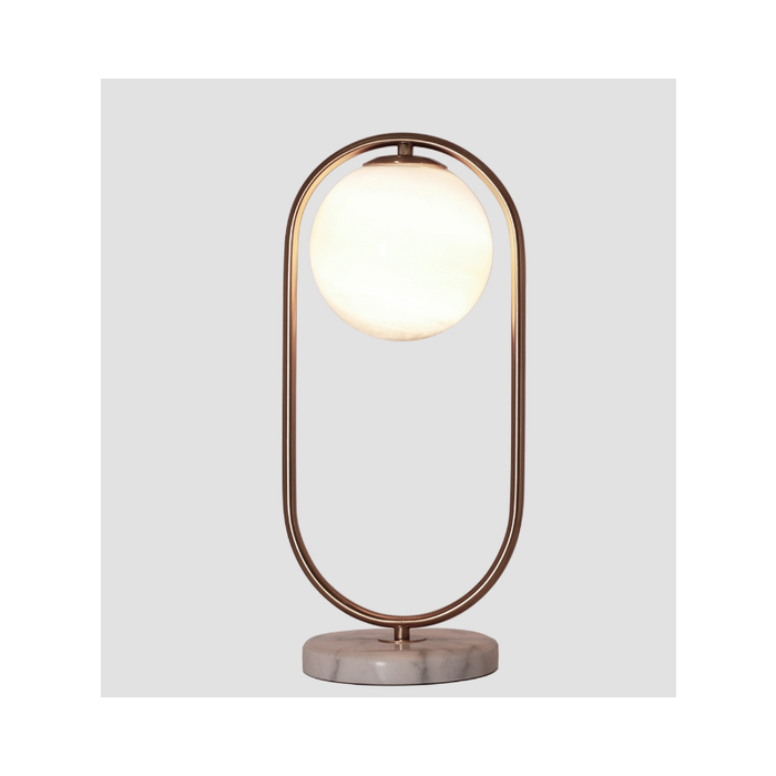 Illuminate Your Space with Whimsy: The Unique Magic Ball Lamp on a Marble Base.