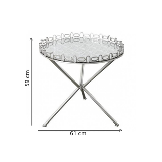 Manhattan Elegance Tripod Side Table Dimensions