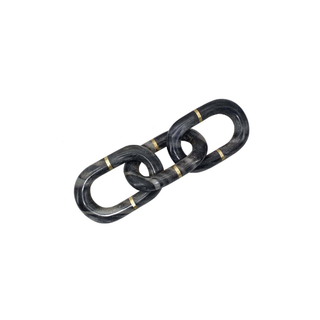 Marble Chain Sculpture Grey