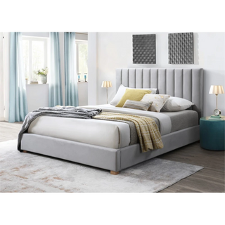 Marcus Light Grey Queen Bed