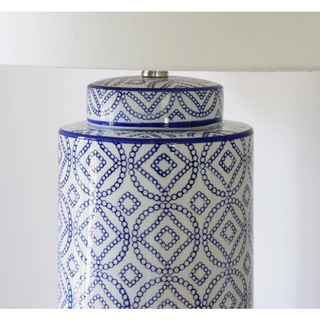 Elegant Mariana Lamp with a timeless porcelain design, offering a luxurious touch to home decor.