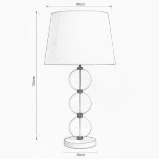 Marina Sand Glass Lamp Marble Base White Shade Dimensions