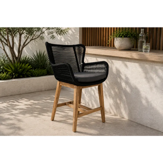 Marrakesh Black Rope Outdoor Bar Chair Preview