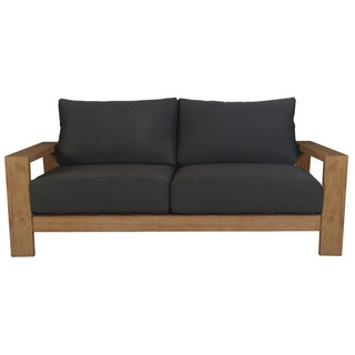  Marrakesh Charcoal Outdoor 2 Seater Sofa Front Profile