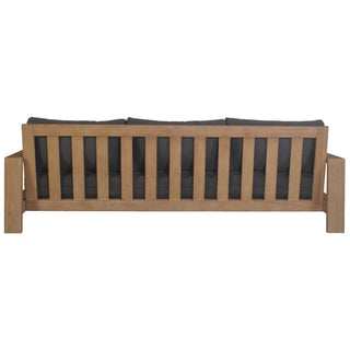 Marrakesh Charcoal Outdoor 3 Seater Sofa Back Profile