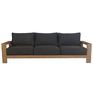 Marrakesh Charcoal Outdoor 3 Seater Sofa Front Profile