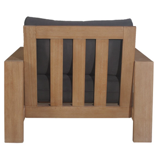 Marrakesh Charcoal Outdoor Armchair Back Profile
