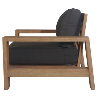 Marrakesh Charcoal Outdoor Armchair Side Profile
