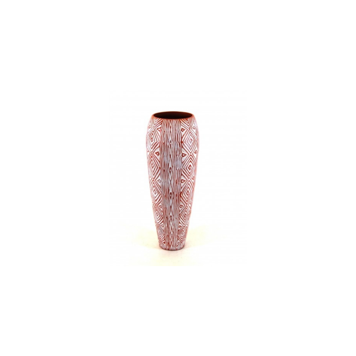 Medi Polyresin Red Vase