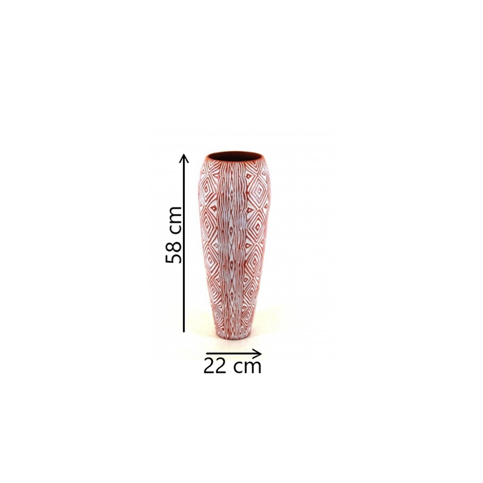 Medi Polyresin Red Vase Dimensions