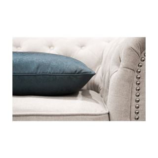 Metallic Classic Plain Cushion Blue Close Up Look