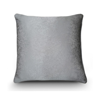 Metallic Classic Plain Cushion Grey 55 x 55 cm
