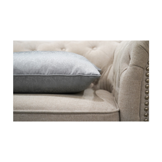 Metallic Classic Plain Cushion Grey Close Up Look