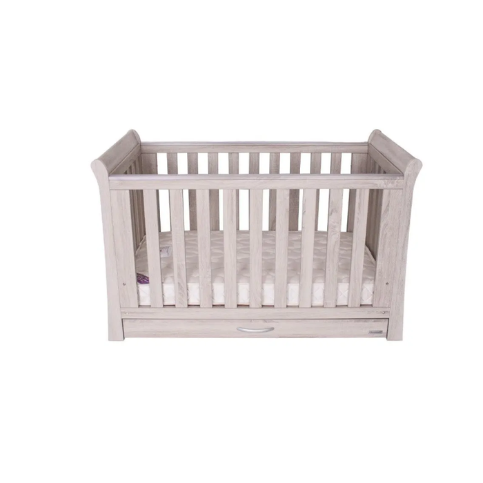 Minimalist and modern Love N Care Noble Cot Ash Close Up Look