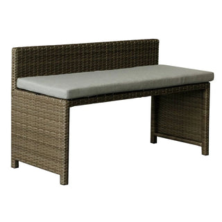 Monte Brown Outdoor Dining Bench