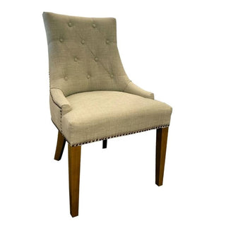 Monte Serenity Linen Chair In Beige Linen