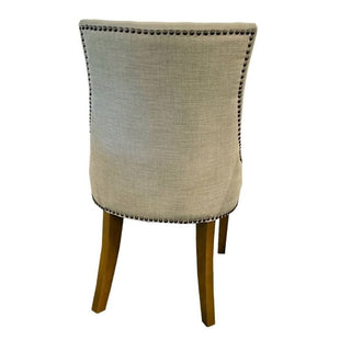 Monte Serenity Linen Chair In Beige Linen Back Profile