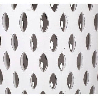 Mosaic Mangowood Round Side Table White Pattern