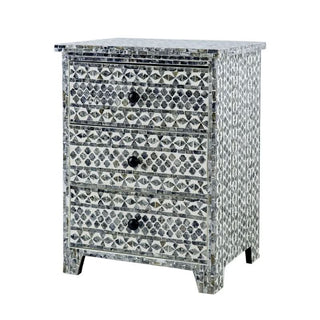 Mosaic Pattern Bedside Table