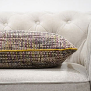 Multicolor Woven Cushion Close Up Look