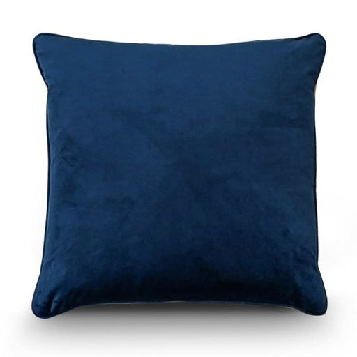 Navy Blue Velvet Cushion 50 x 50 cm