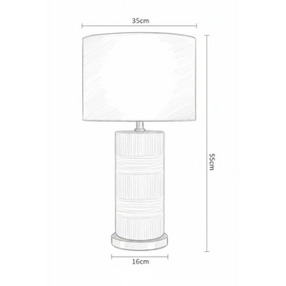 Norman Ceramic Lamp Dimensions