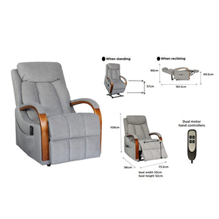 Ohio Dual Motor Lift Chair – Graphite