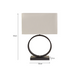 53 cm Olimpia Lamp dimensions – black circular base and white shade design.