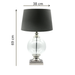 Olivia Glass Lamp 69 cm high with 38 cm shade – proportion guide for modern table lighting.