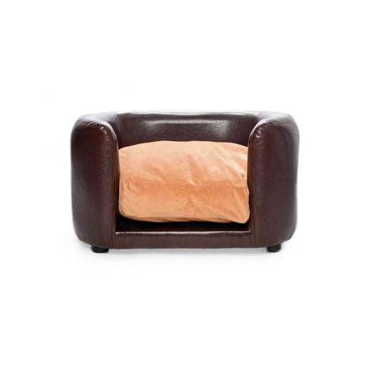 Opulent Comfort Leather-Like Pet Lounge Bed Sofa