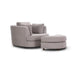 Orlando Swivel Chair & Ottoman Duo Steel Side 