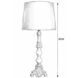 Ornate Candlestick Lamp Dimensions