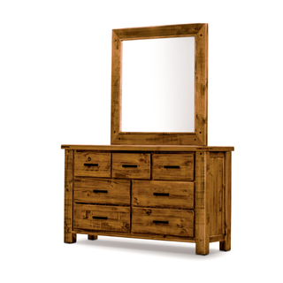 Outback Queen Bed Kit in Rustic Oak with Tallboy & Bedside Bedroom Suite
Console