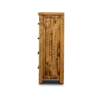 Outback Tallboy Majestic Storage Pine Oak Timber Side