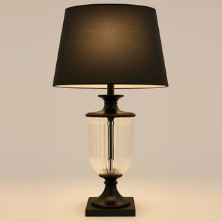 Palm Isles Lamp Glass With Black Shade