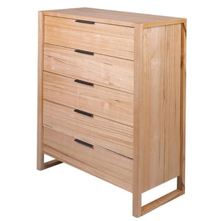 Perisher 5-Drawer Messmate Tallboy Side View