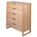 Perisher 5-Drawer Messmate Tallboy Side View
