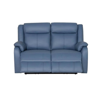 Pinnacle Serenity Vista Compact Marine Blue Leather Recliner