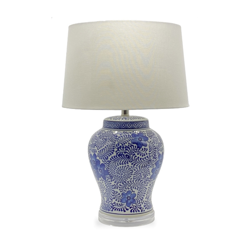 Porcelain Blue and White Table Lamp, bringing timeless sophistication to any interior.