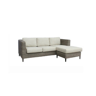 Portia Grey Wicker Reversible Chaise Sofa
