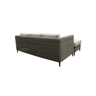 Portia Grey Wicker Reversible Chaise Sofa Back-Profile