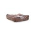 Premium Brown Soft Puppy Pet Bed Side Profile
