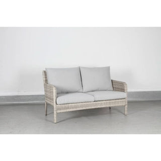 Priestly Elegance Light Grey Outdoor Double Seat Sofa
